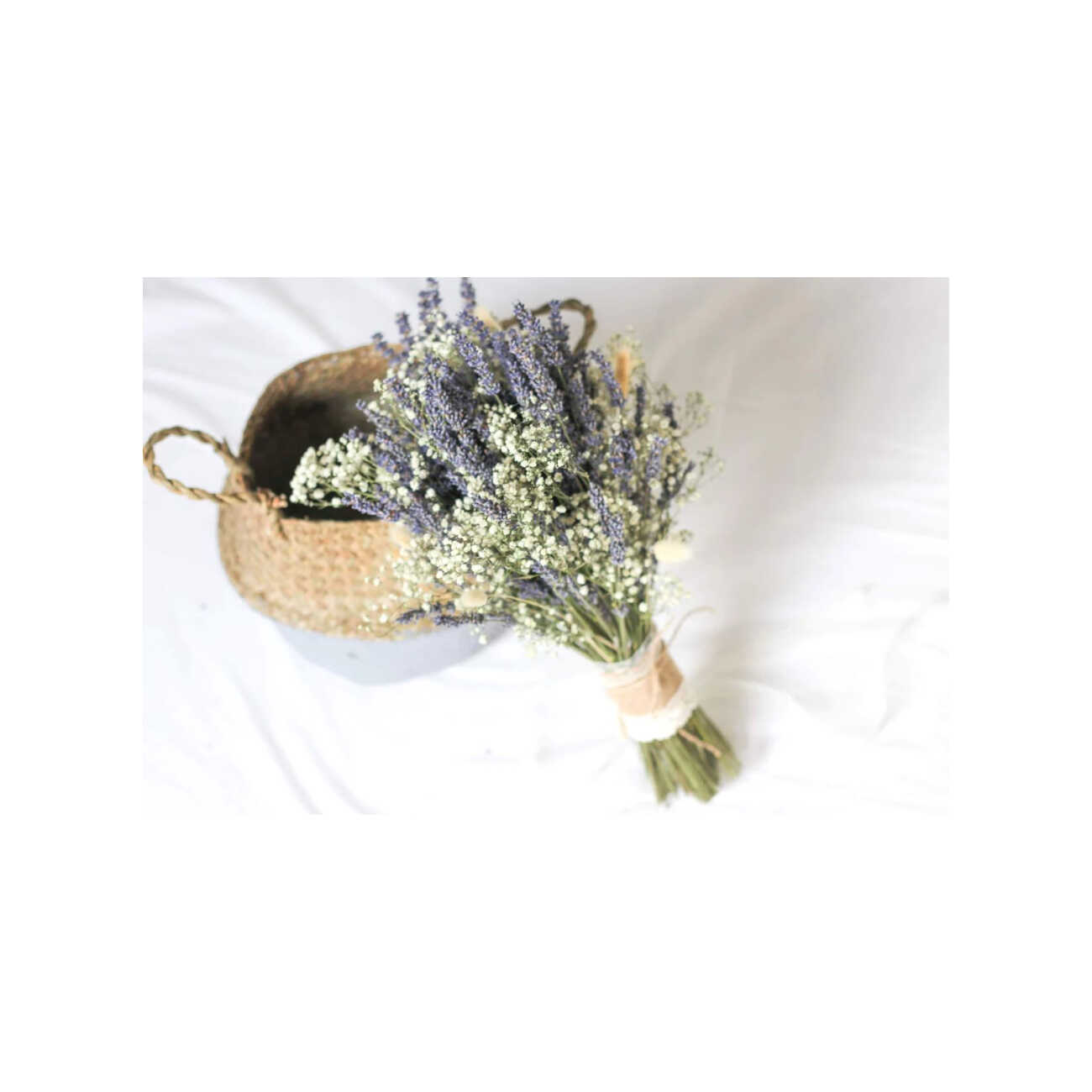 Bouquet de fleurs sches "violet lavande blanc" | MF