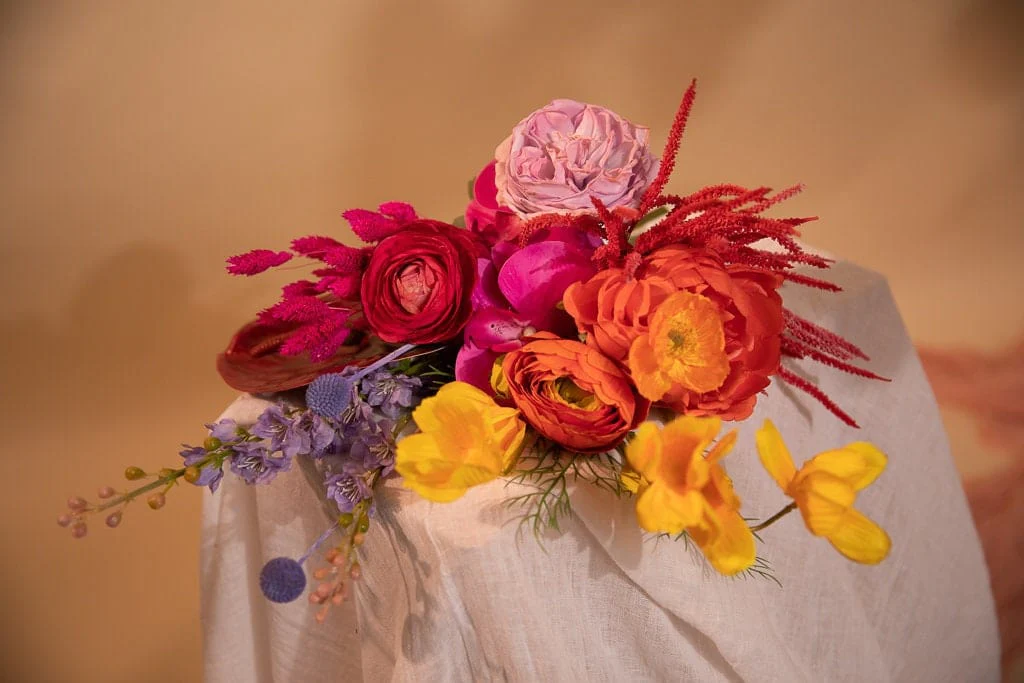 Bouquet de mariée fleurs séchées "Lumière boréale" | MF